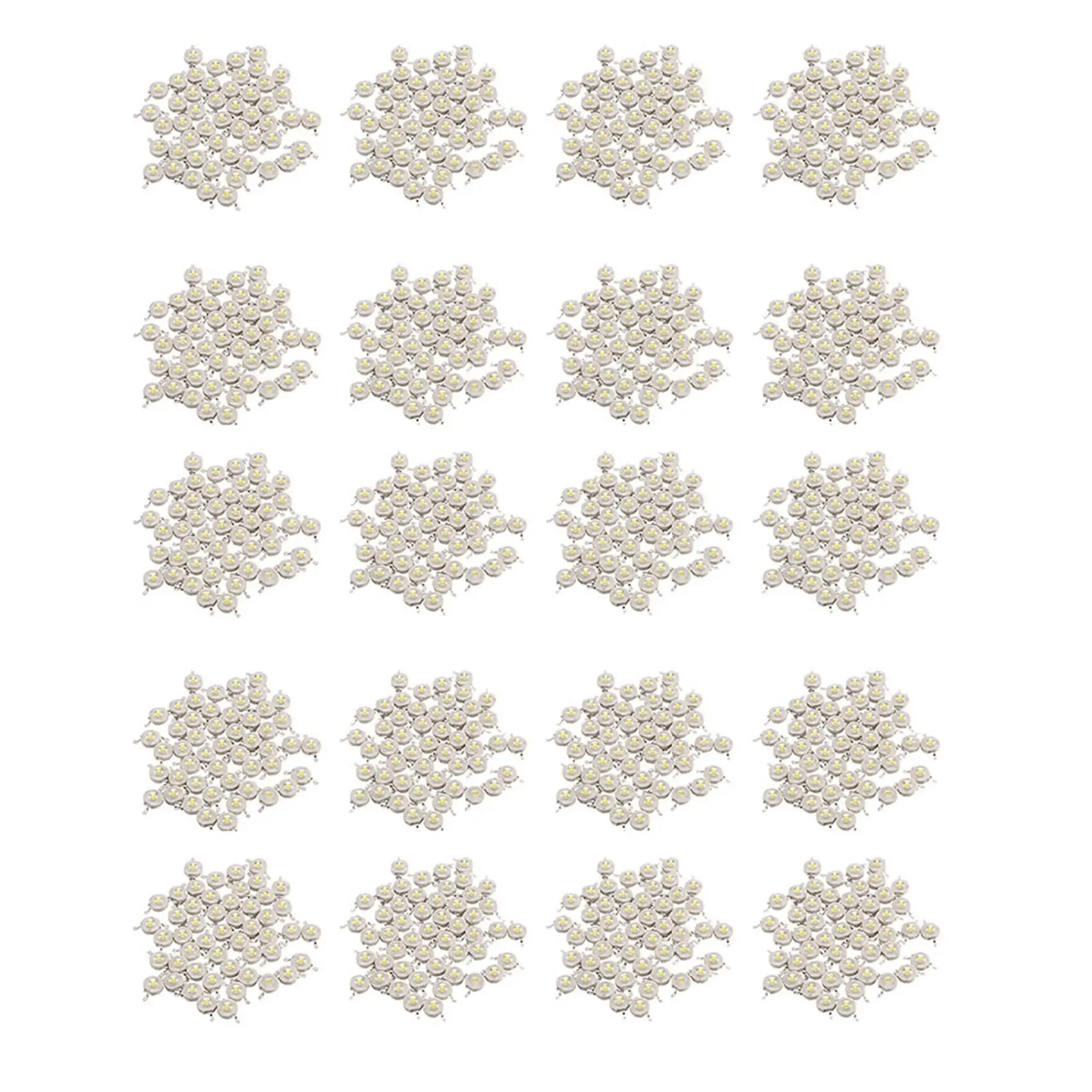 1000 قطعة 1 واط ديود عالية الطاقة كول الأبيض Led الخرز 1 واط مصباح رقاقة 3 فولت-3.4 فولت-AT36 #5