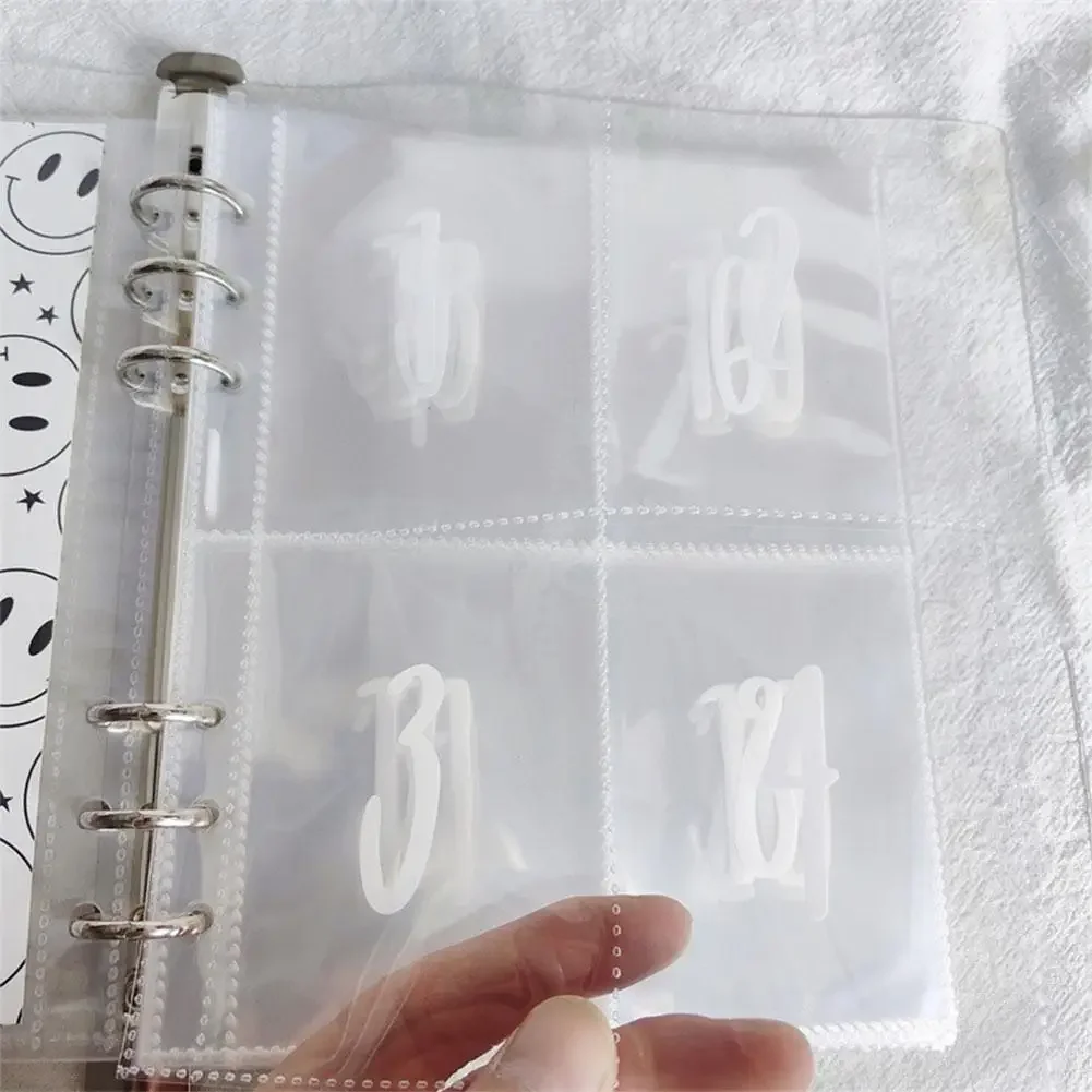 For 100 Envelope Challenge Binder A5 Cash Saving Book Double-Sided 00 Days Couple Savings Challenge Notebook Loose Page