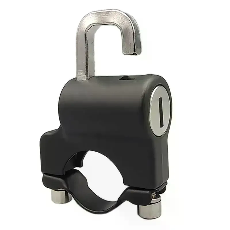 1 Set Handlebar Mount Motorcycle Electric Motorbike Universal: Security Metal Lock Anti-theft Helmet 22mm-26mm Keys