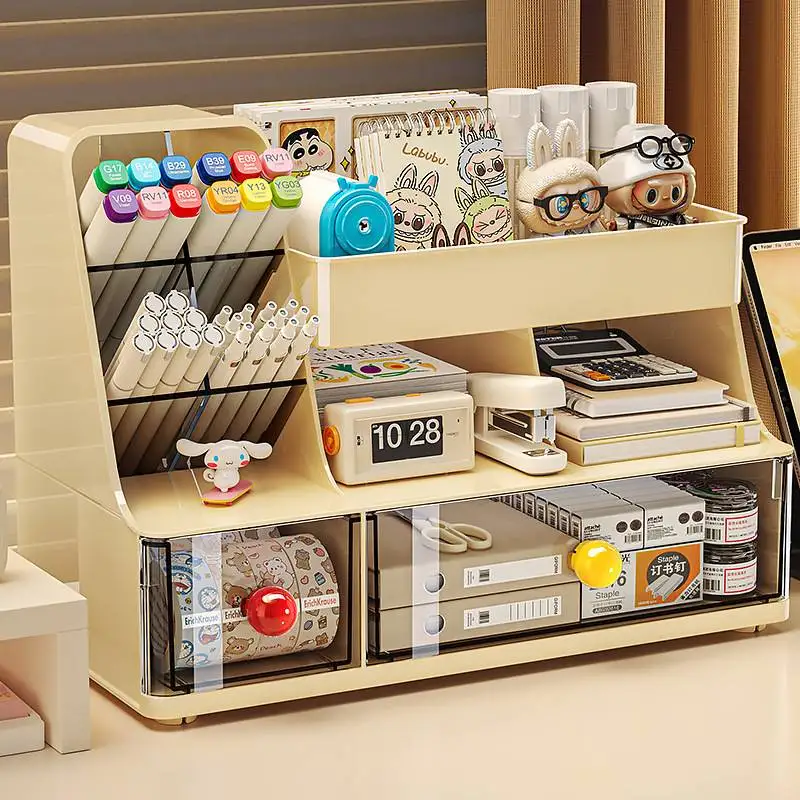 desktop-organizer-box-drawer-style-large-capacity-office-stationery-miscellaneous-items-sorting-box-multi-function-slant-inse