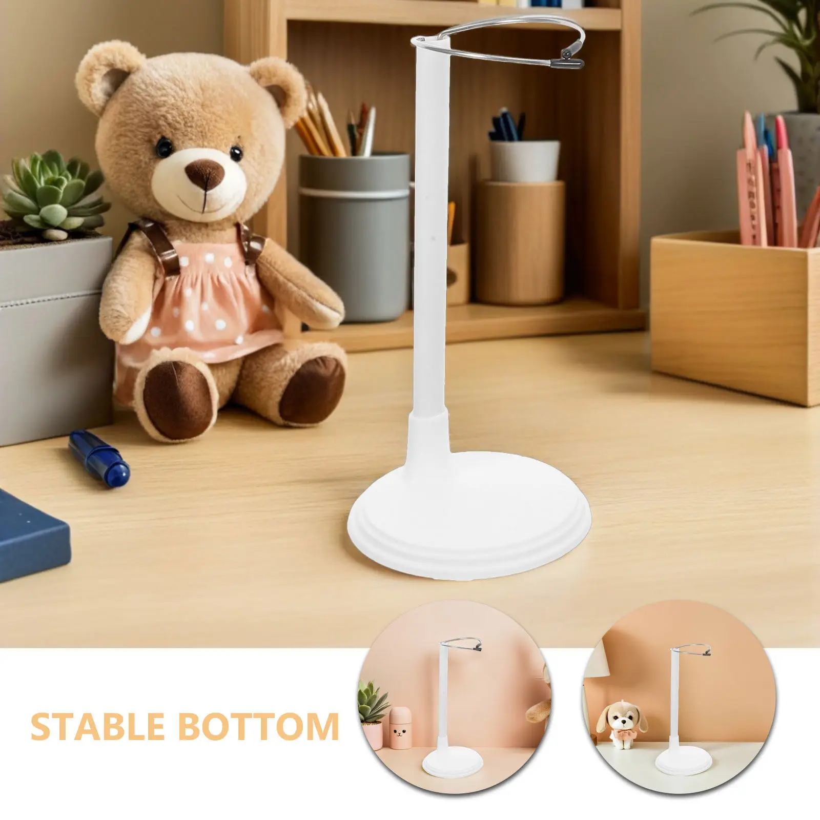 6Pcs Adjustable Display Stands for American Baby Figures Miniature Holders Shelf Decor Collectibles Support Bases Plastic view 6