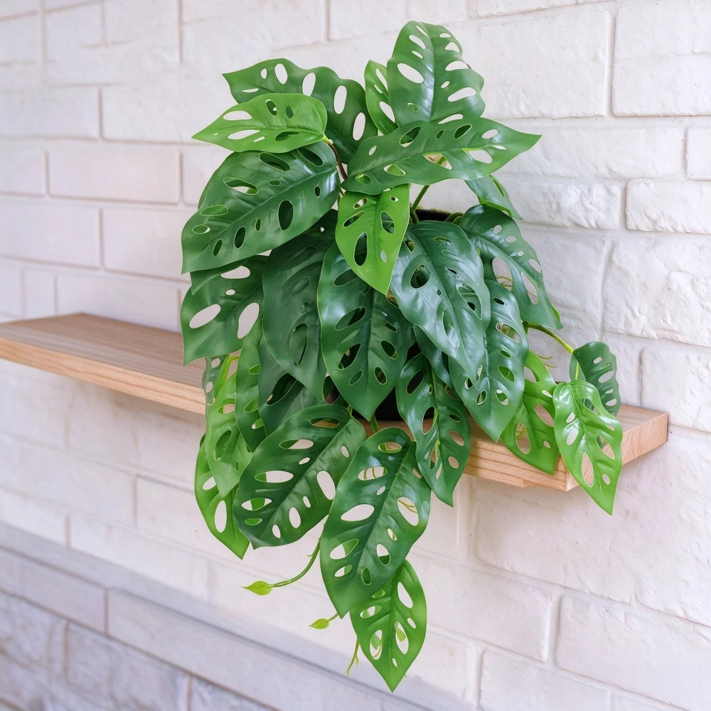26cm Artificial Hanging Trailing Plant Lifelike Fake Green Foliage No Pot Faux Plant for Wall Shelf Vase Home Decor