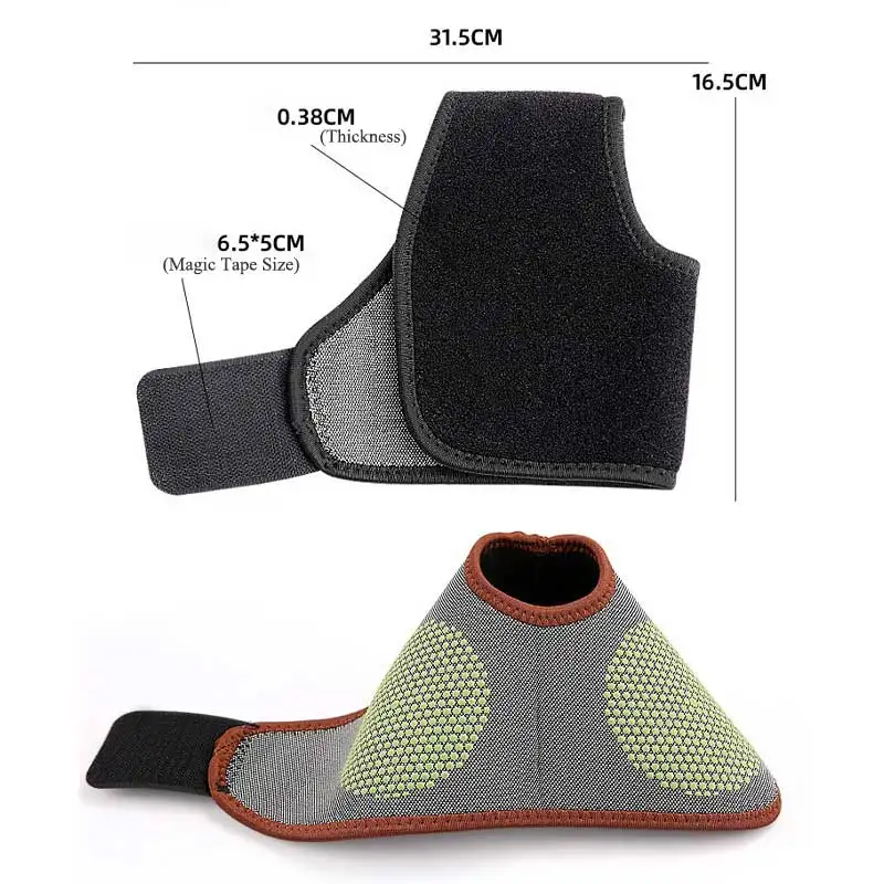 Mugwort واقي للكاحل ذاتي التسخين ، قماش فايبر مغناطيسي ، تدفئة للقدمين والكاحل حماية للرياضة ، الأنشطة الخارجية ، كرة السلة