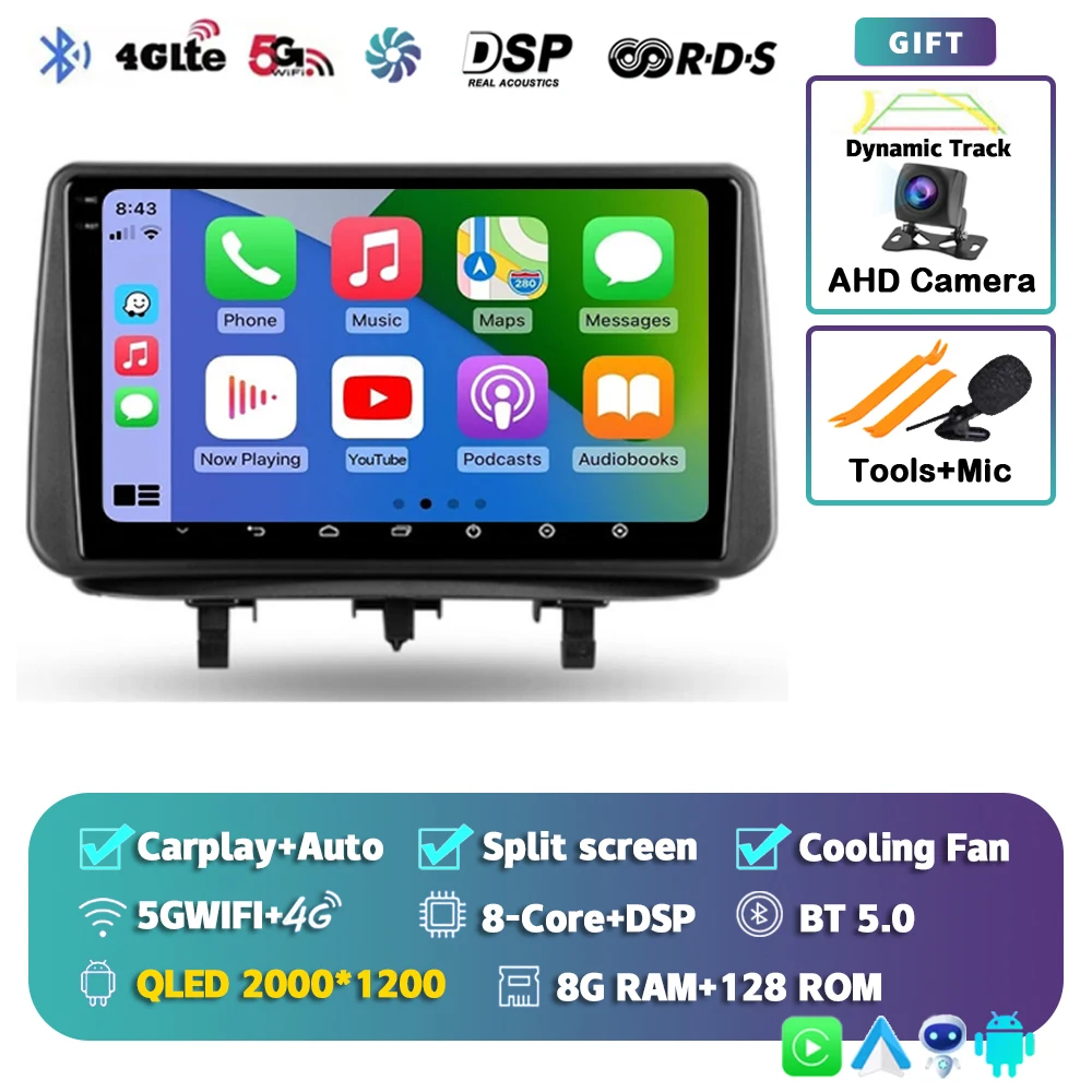 Android 15 Voor Opel Meriva B 2009-2014 2 K QLED Android Autoradio Multimedia Video Player BT AI Voice CarPlay 4G Stereo Head Unit