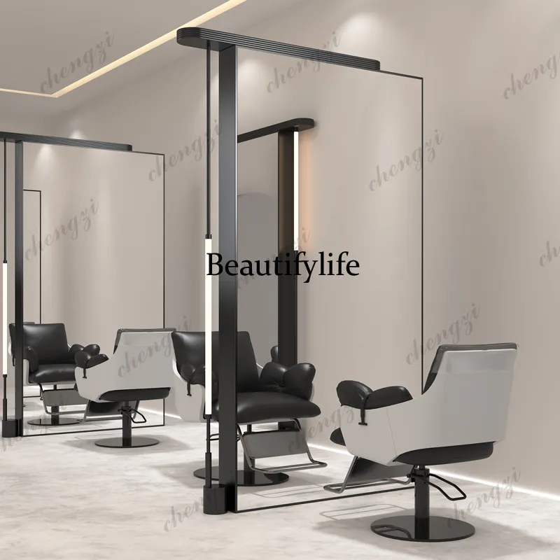 Barber shop, single and double-sided hair salon, floor-to-ceiling, wall-mounted hair salon, dedicated