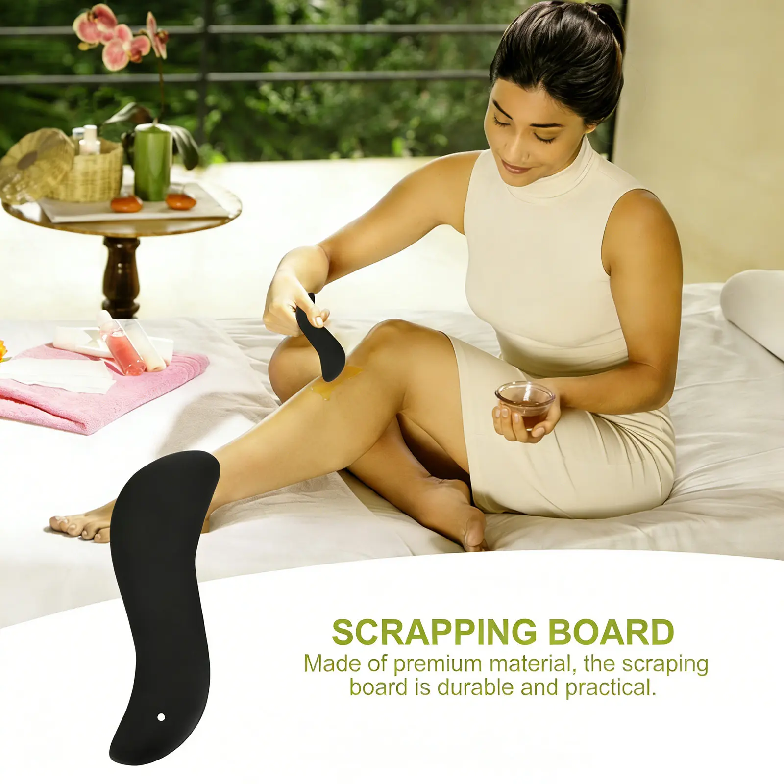 

Набор из 4 скребков Гуаша из премиального материала для массажа лица, шеи и тела: улучшение кровообращения, повышение усвоения косметических средств