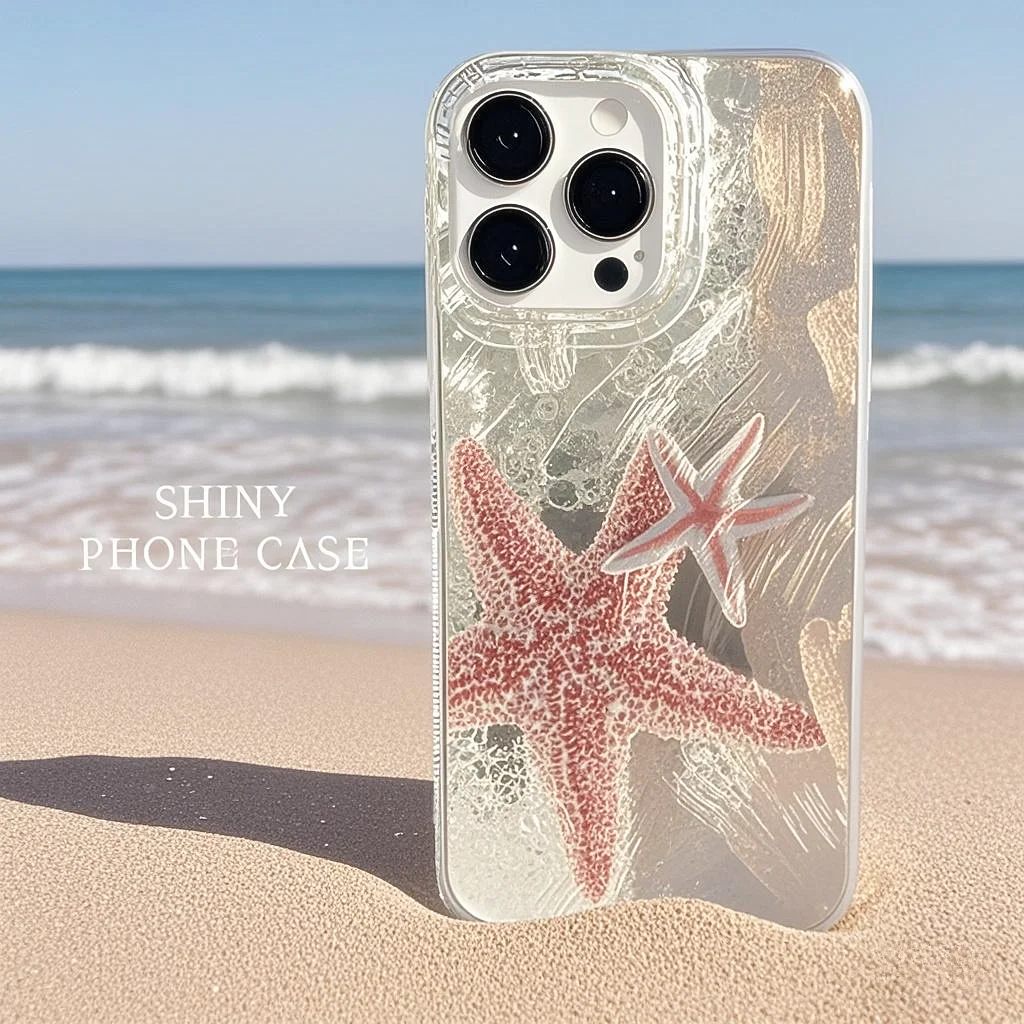 Чехол для телефона iPhone 16, 15, 14, 13, 12, 11 Pro 16E 15Pro 16Pro Max X XS Max XR SE 2 7 8 Plus Cool Turtle Seaside Pattern IMD Cover