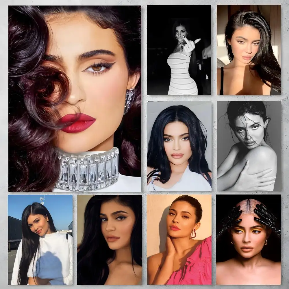 Actor Kylie Jenner Poster Poster Stickers Painting Mural HD Wall Decals for Bedroom Living Room Home Self-Adhesive