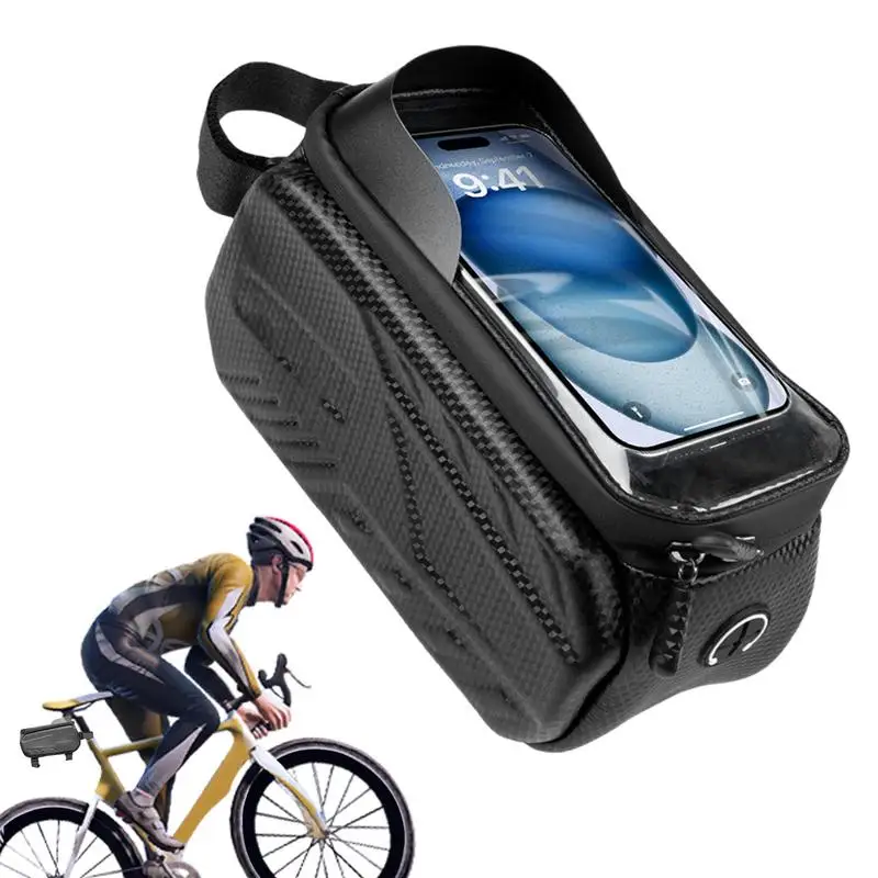 Fahrrad Oberrohr Tasche Harts chale Fahrräder Front rahmen halter TPU Touchscreen Schutz Fahrrad ausrüstung zum Falten von Mountainbikes