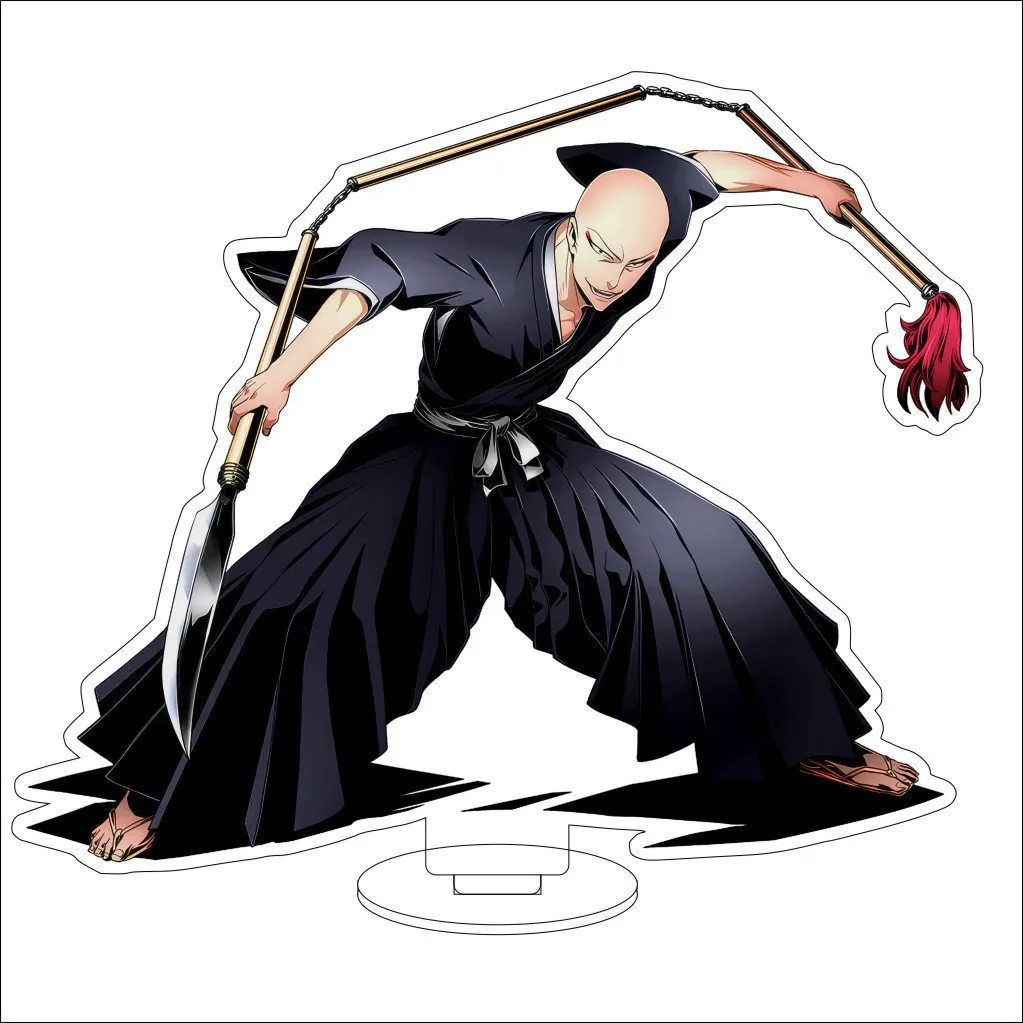 16CM Anime Bleach Ishida Uryuu Inoue Orihime Urosaki Ichigo Kuchiki Rukia Cos Acrylic Figure Stand Ornaments Chirstmas Gifts view 4