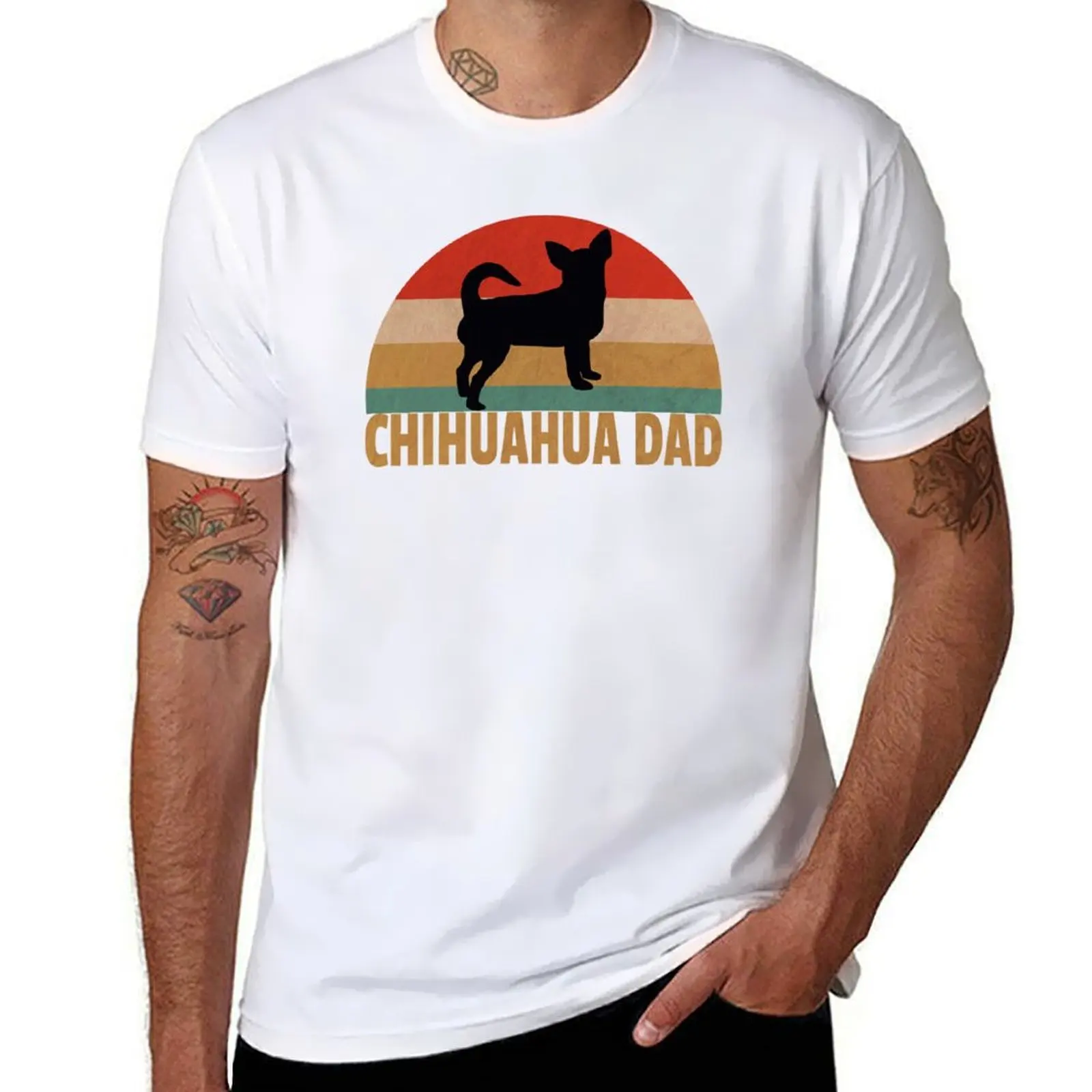 

Retro Chihuahua Dad - Dog Lover Vintage Chihuahua Gift T-Shirt anime t shirts oversize man t shirts graphic T-Shirt