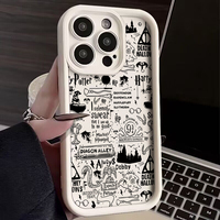 Wand H-harries Ring P-potters Phone Case for IPhone 16 15 14 13 12 11 Pro Max Mini XR XS X 7 8 Plus Soft TPU Back Cover