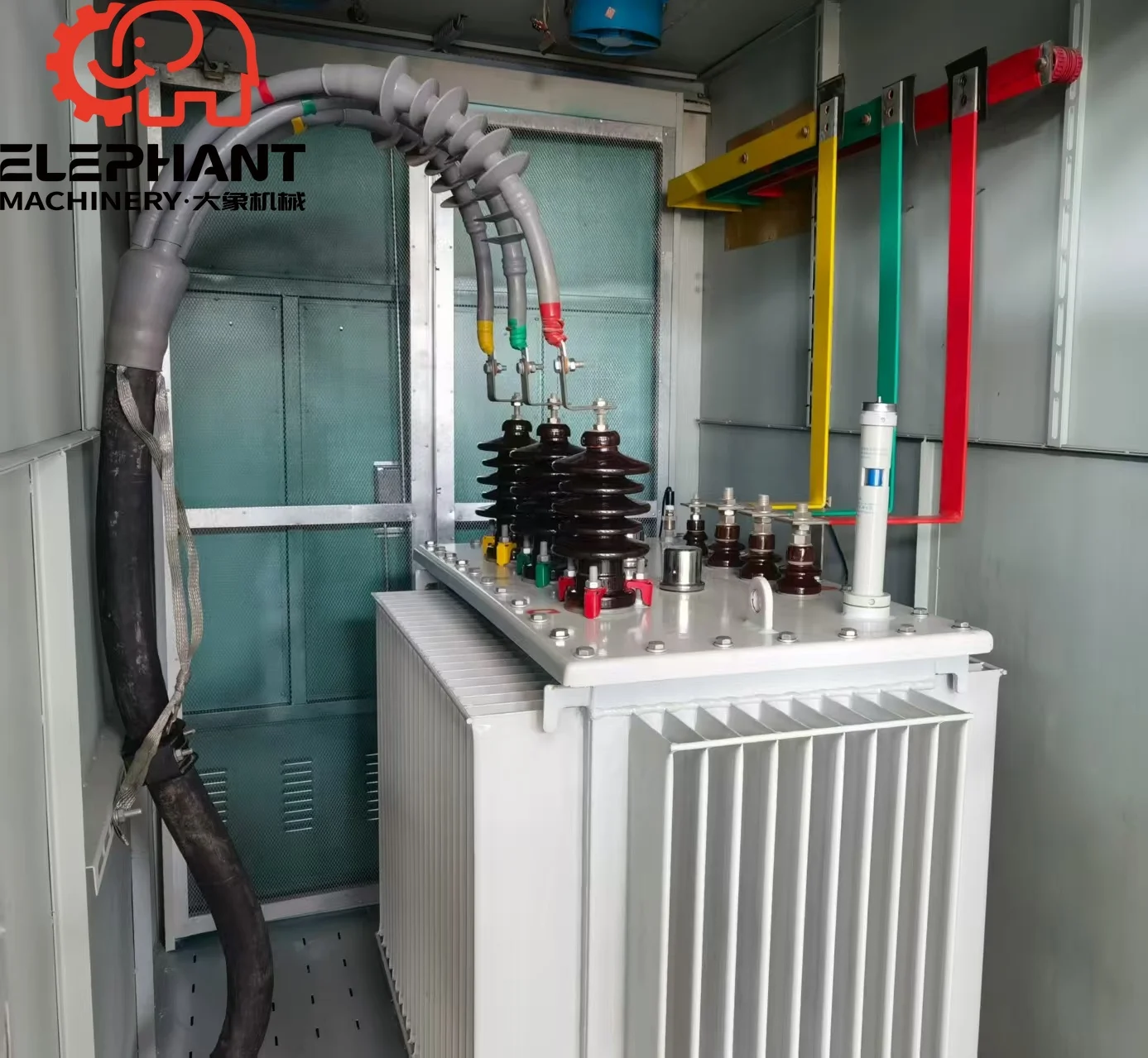 Outdoor Electrical Distribution Equipment High/Low Voltage Complete Set Transformers Solar Power Station 6KV Input Three Phase