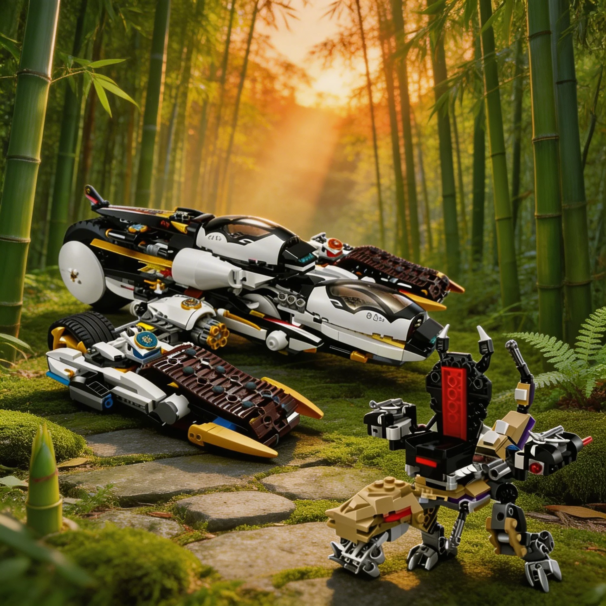 

2026 new four-in-one deformed chariot building block model men and women holiday gifts