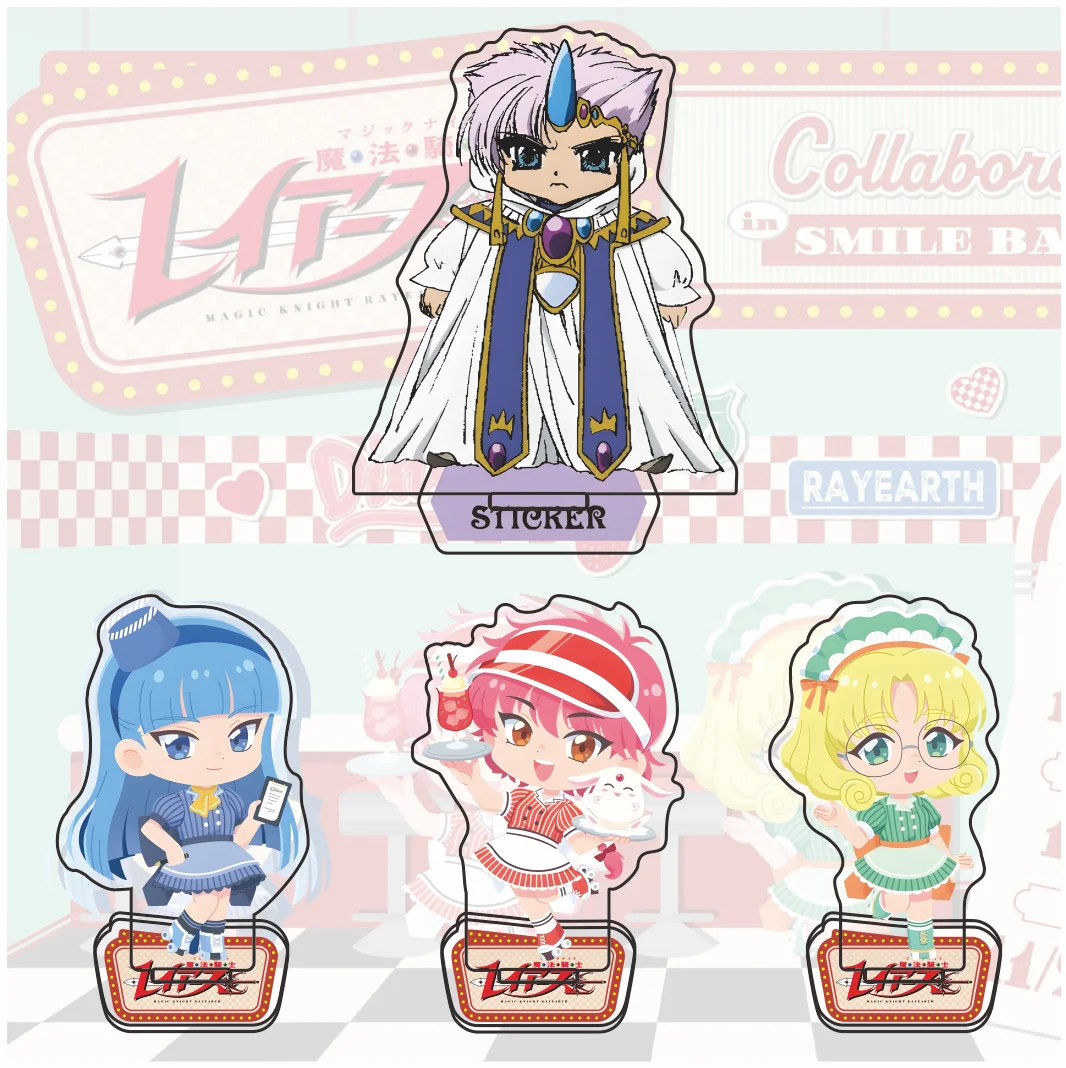 Magic Knight Rayearth Ryuuzaki Umi Acrylic Figure Q Version Anime Character Key Chain Stand Desktop Decoration Collectible Gift