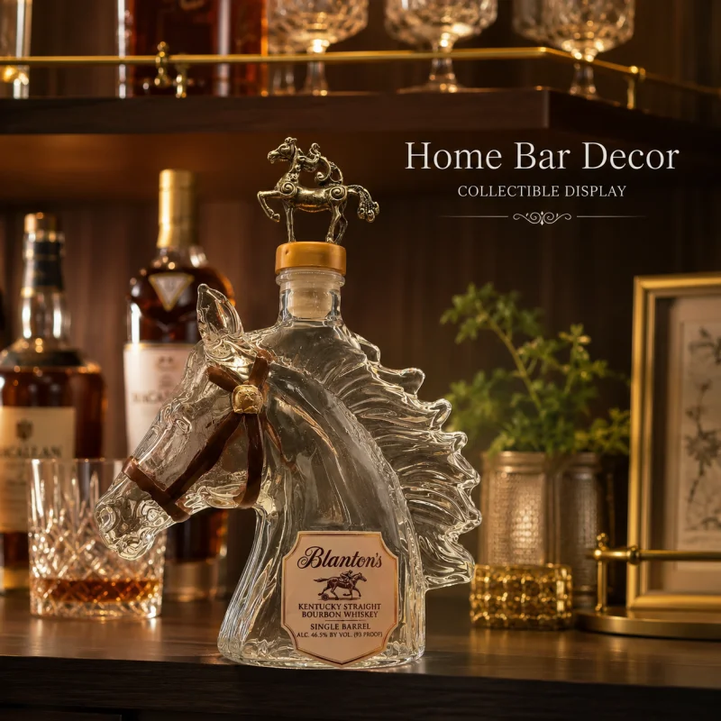 Blanton's Horse Shaped Glass Whiskey Decanter Creative Bourbon