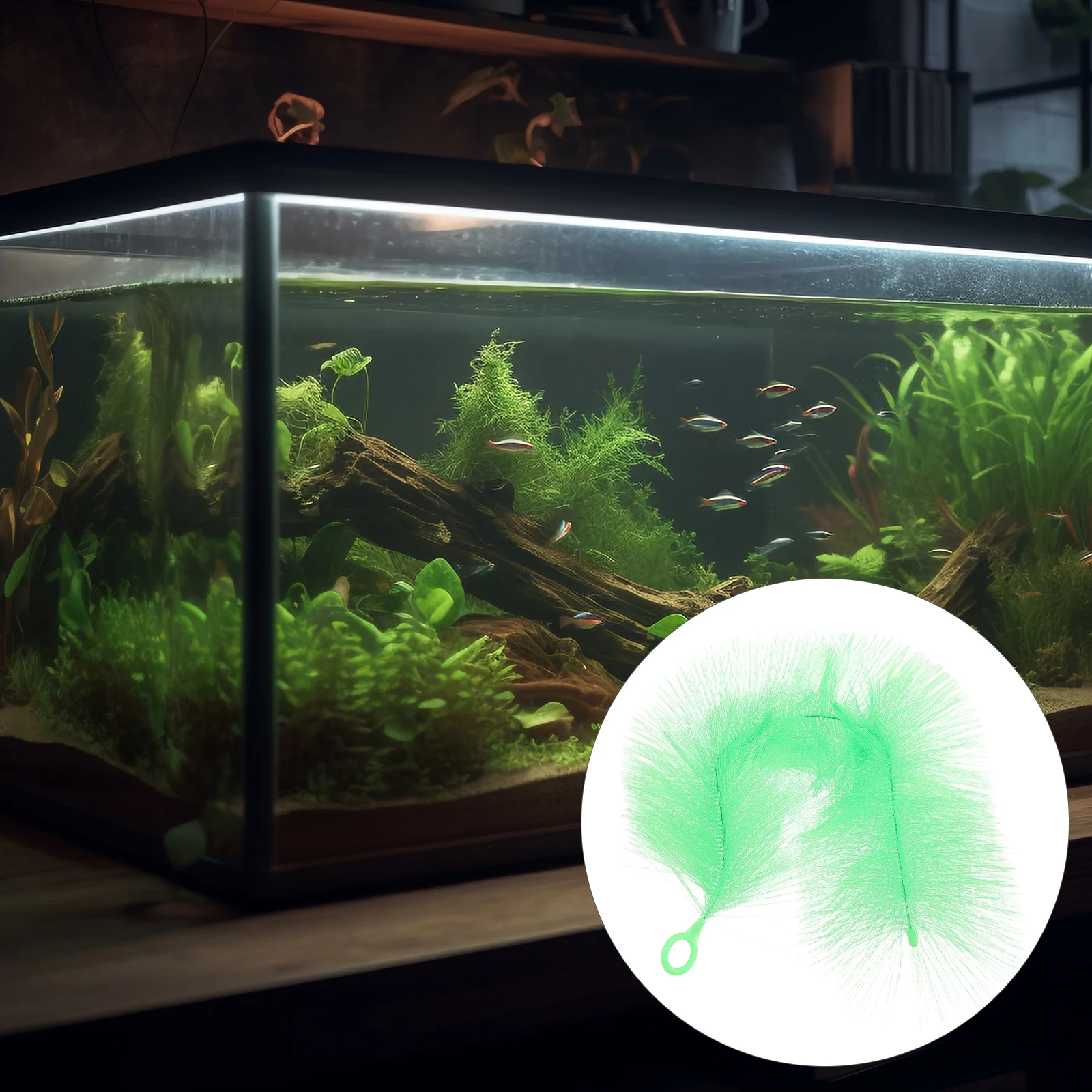 

1pcs Aquatic Breeding Nest Fish Tank Hatchery Egg Spawning Ropes Brushes Aquarium Decorative Plants Easy Clean Durable Material