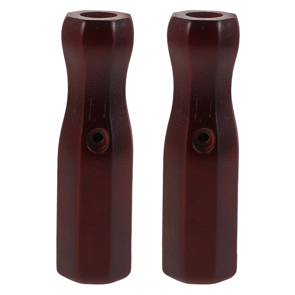 

2pcs Soccer Handles Foosball Table Replacement Grips Wooden Foosball Handle Octagonal Design Non-Slip Grip Indoor Room