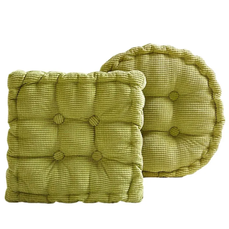Großes rotes getuftetes Sitzkissen, verdicktes quadratisches Maiskolben-Tatami-Sitzkissen, Bürostuhlkissen, weiches Sofa als Geschenk, Bodendekoration, Kniekissen – Detail 1