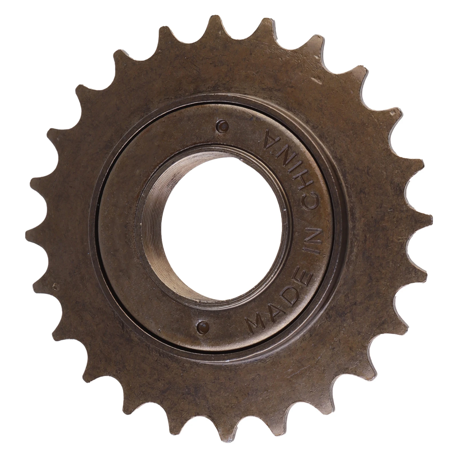 

Single speed 24T Toothed Flywheel Premium Steel Bike Accessories Golden Durable Compatible Cycling Gear