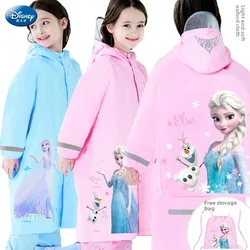 Disney Frozen Elsa Raincoat for Children Oxford Cloth Waterproof Student Poncho Gifts Kindergarten Baby Kids to School Poncho