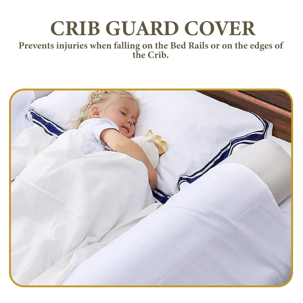 2 Pcs Crib Supplies Accessories Padding Bumper Covers Jumping Bed Guards Pvc Empty Round Tube Fittings