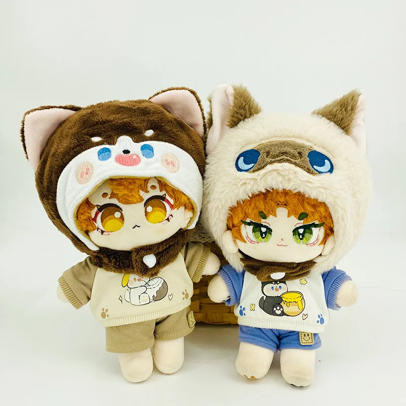 

Doll Accessories For 20cm Idol Doll Plush Cap Shark Rabbit Panda Pig Small Hat Or Korea Kpop Exo Star Doll Toy Fans Collection