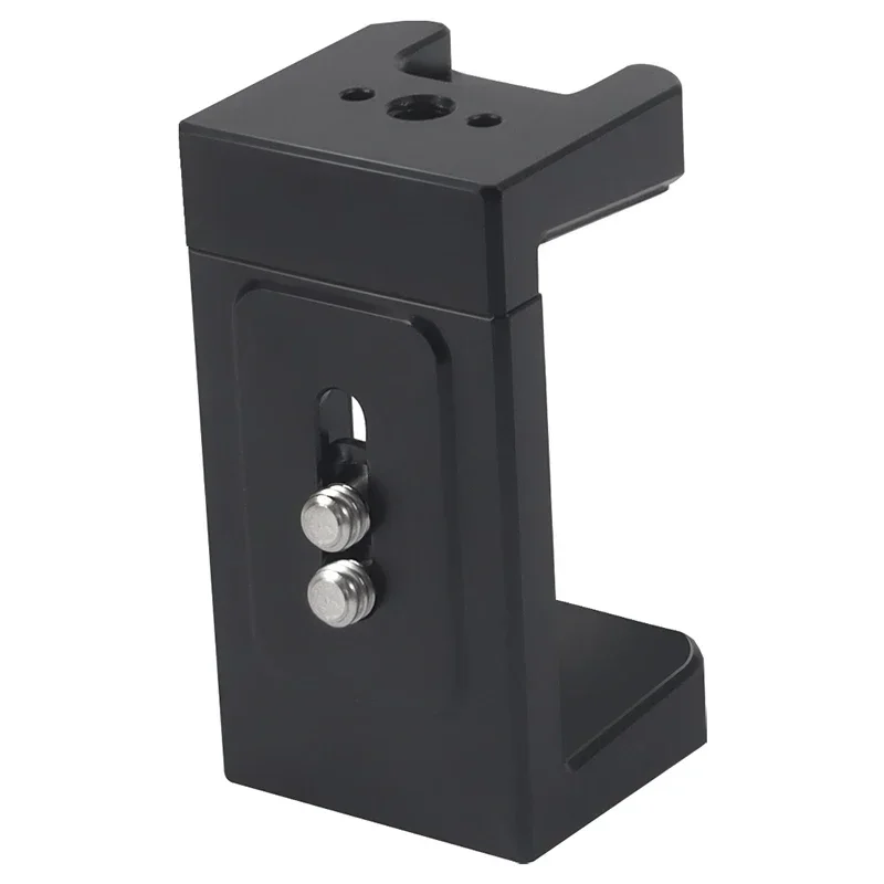 Soporte para banco de energía móvil, abrazadera de soporte SSD ajustable de 53-83mm, zapata fría de montaje rápido de 1/4 "para cámara DSLR, trípode para teléfono, Clip Vlog