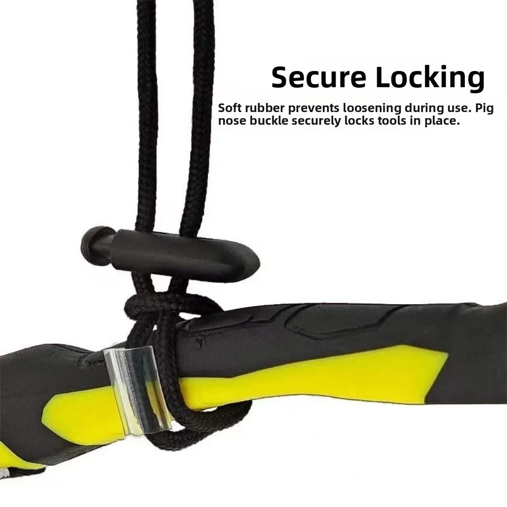 High Quality With Carabiner Hook Safety Bungee Tether Lanyard 50~80cm 3 Colors Safety Rope Aerial Work Tool Climbing Accessories