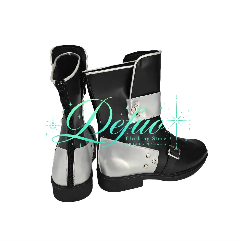 Anime Role Playing Anime Game Custom Shoes Black Happy Birthday Party Boots