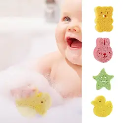 Babybadspons Zachte babydouche Body Scrubber Douchespons Dode huidverwijderaar Leuke doucheborstel Badbenodigdheden voor peuters