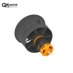 QX-MOTOR nowy 64mm EDF profesjonalny 12-łopatkowy wentylator kanałowy QF2822 2100KV 2300KV 3300KV 4300KV silnik bezszczotkowy wentylator brutalny