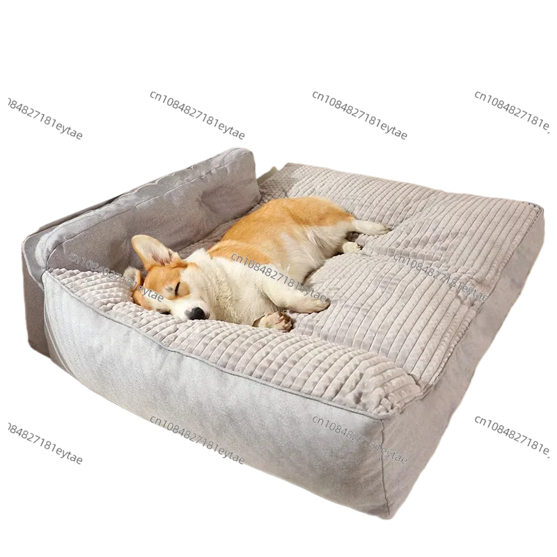 Vier Jahreszeiten Luxus-Hundebett Sofa-Kissen Plüsch Waschbare Schlafmatte für Haustiere Winter