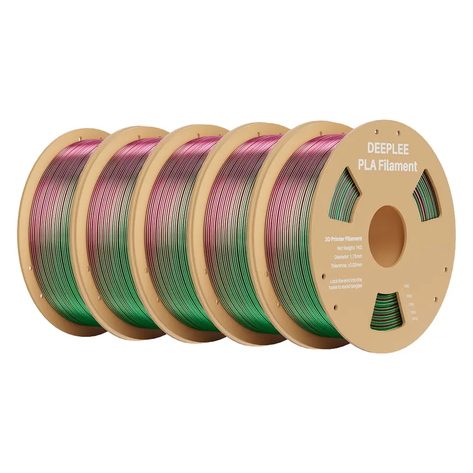 Silk and Dual Color Silk PLA -> 2kg - $16.74, 5kg - $34.01