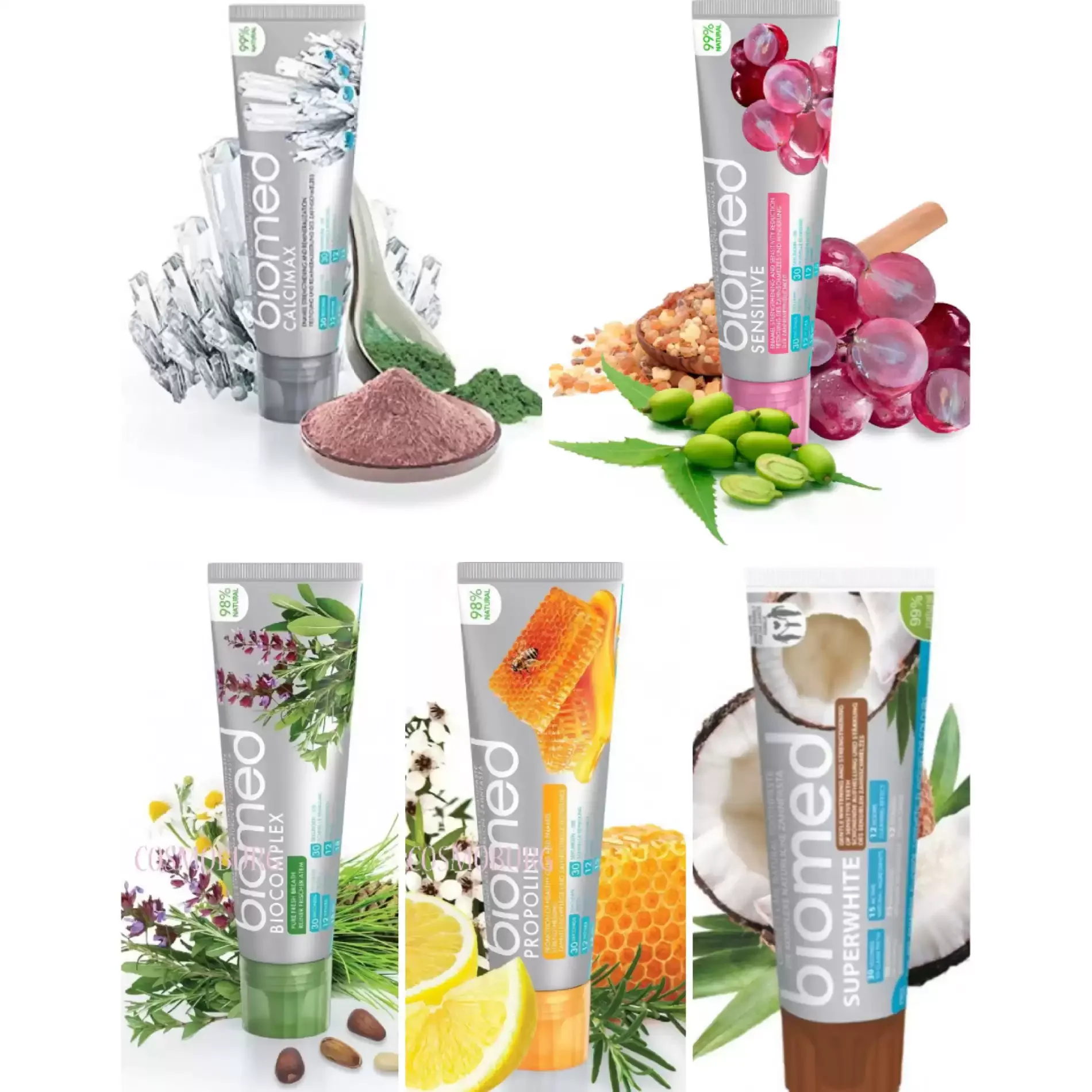 

Зубная паста с русским кедровым апельсином и активированным углем 100 мл - с тимьяном, глубоким отбеливанием и свежестью дыхания, со вкусом винограда