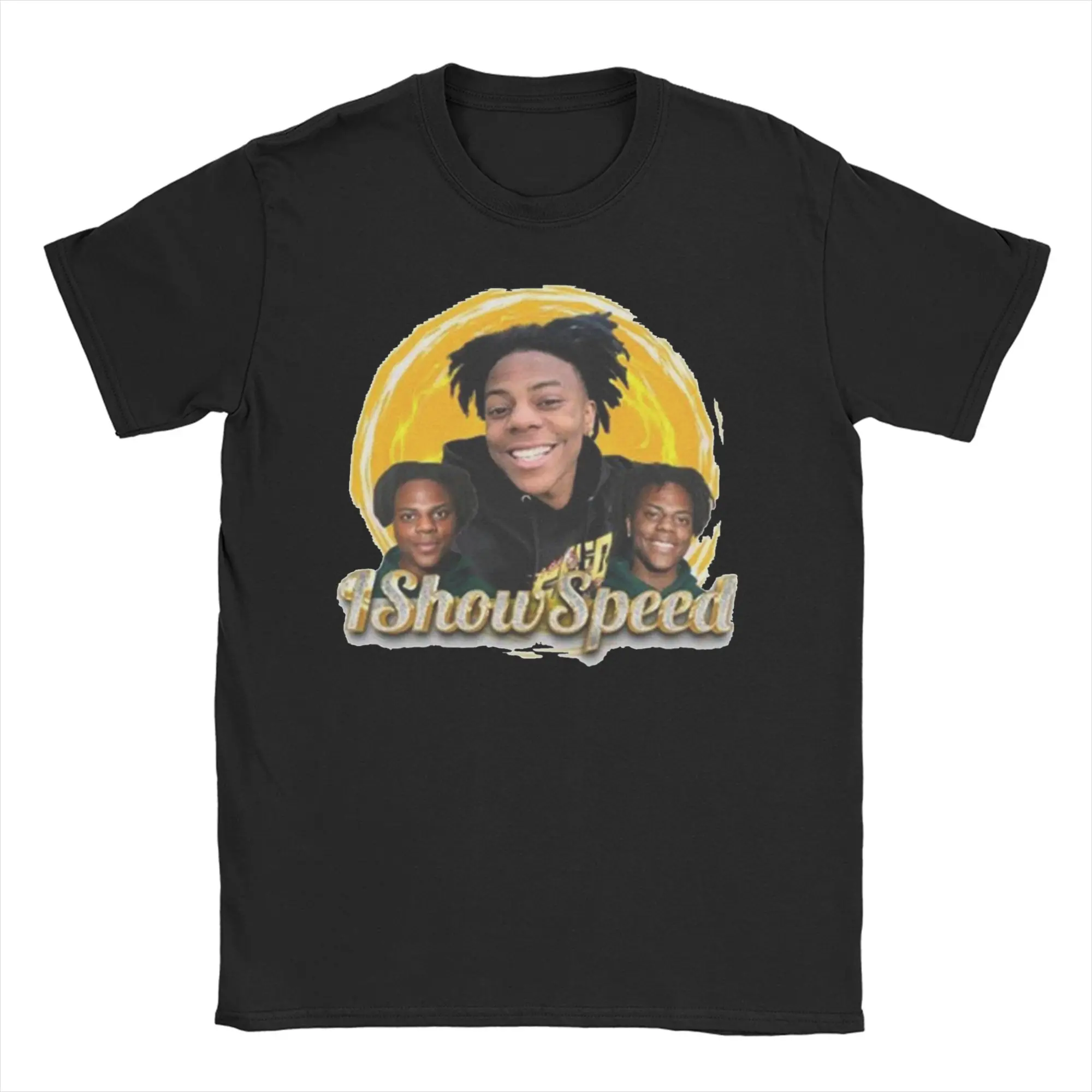 Ishowspeed Famous Streamer  for Men Women T Shirts  Novelty Tee Shirt Short Sleeve Round Neck T-Shirt 100% Cotton Summer Tops