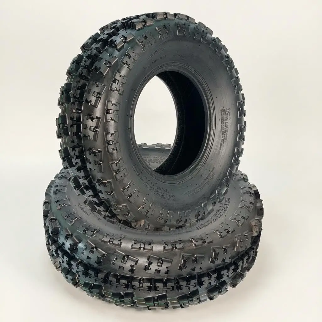 

2 Pack ATV Front Tires, 21x7-10 Heavy-Duty All Terrain UTV Tire For Sand Snow Rock Mud Trail, Superior Grip and Durability