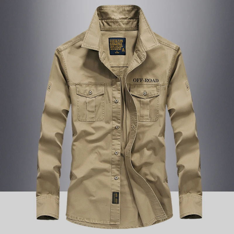 

Мужская хлопковая рабочая рубашка на весну 2023 года, свободного кроя, тонкая, из чистого хлопка, на пуговицах, молодежный стиль