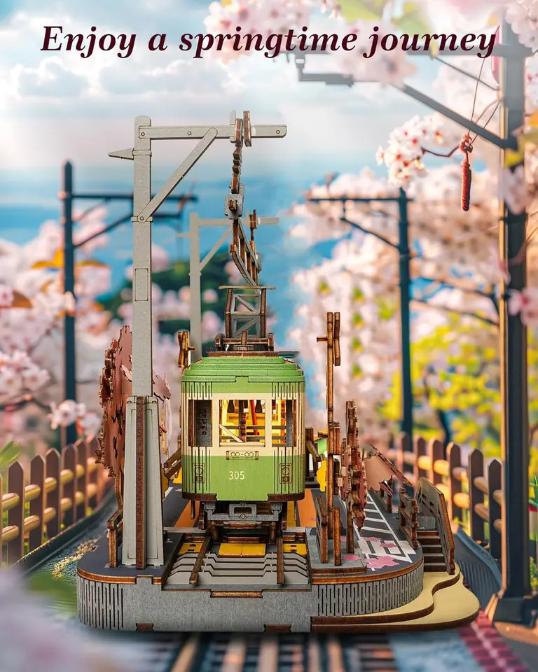Puzzle 3D - Tokyo Sakura Express - La Maquette en Bois