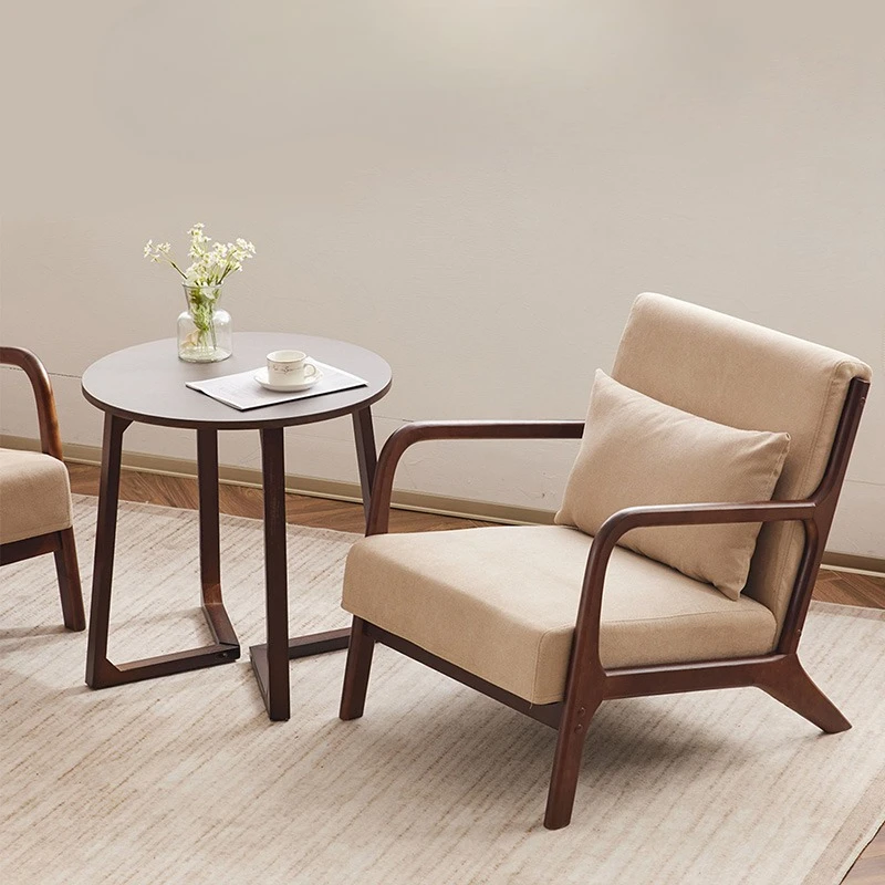 America Solid Wood Café Chairs France Vintage Casual Patio Café Chairs Upscale Balcony Sofa Café Furniture Tavolo Pranzo FYCC