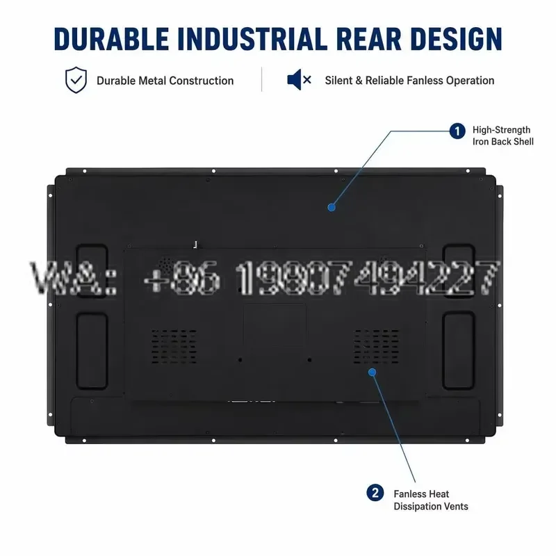 Factory Direct Price 27 Inch Industrial Open Frame Touch Screen 10 point Pcap Rugged Metal Casing for Vending