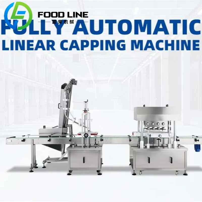 Industrial Bottle Capping System Automatic Cap Tightener with PLC Control and Adjustable Parameters
