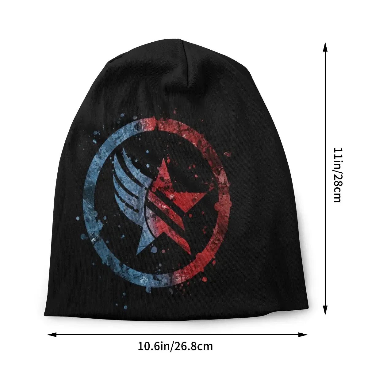 Mass Effect Renegade Paragon Combo Splatter Skullies Beanies Hats Hip Hop Men Ski Caps Warm Multifunction Bonnet Knitting Hats