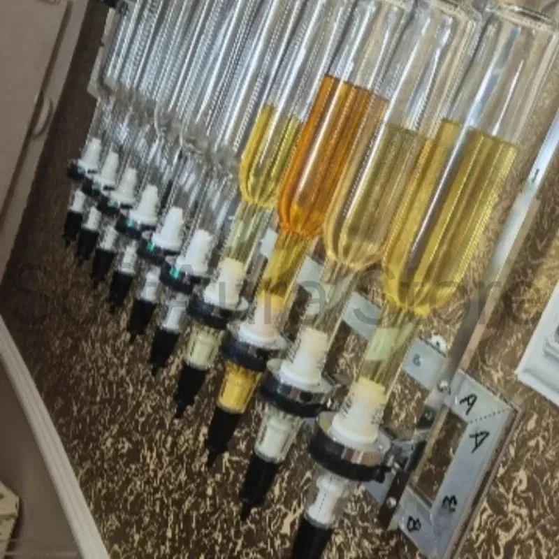 Straight Glass Display Rack 12 Head Perfume Dispenser 500ml Bottle Bulk Fragrance Bar Equipment