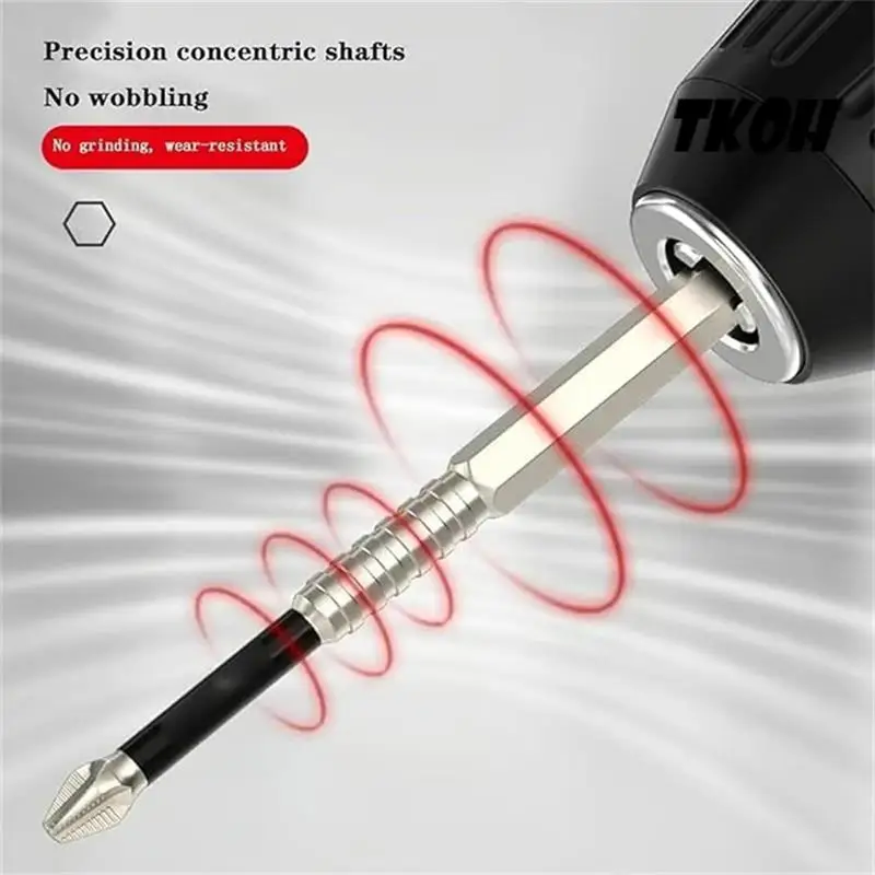 

TKOH-Visulong Drill Bits, Hardpointing Screw Bits, Visulong High-Magnetic Screwdriver Drill Bit Set,Screwdriver Drill Bit