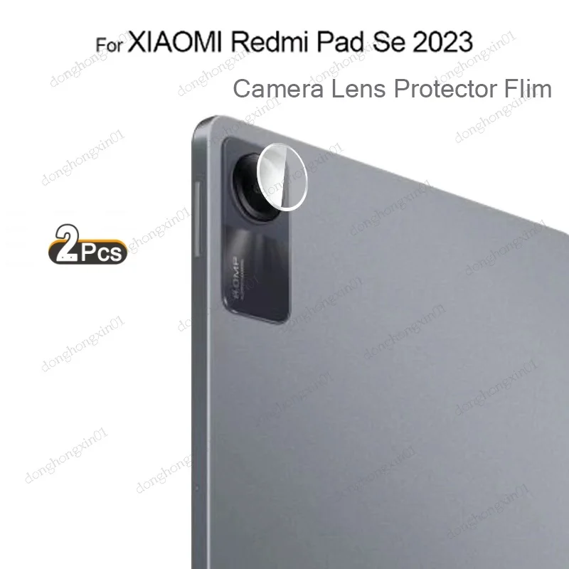 2 szt. Do XIAOMI Redmi Pad SE 2023 11 calowa folia ochronna na aparat z miękkiego szkła chroniąca przed zarysowaniem tylnego aparatu do Redmi Pad SE