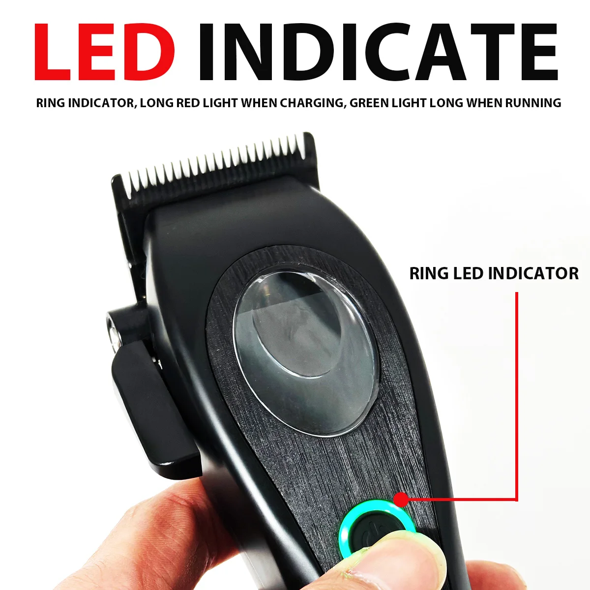 المهنية BRDCLIP M3C 8800 دورة في الدقيقة مقص الشعر DLC شفرة الحلاق مع قاعدة شحن 4500mAh آلة قطع الشعر المتقلب الرجال