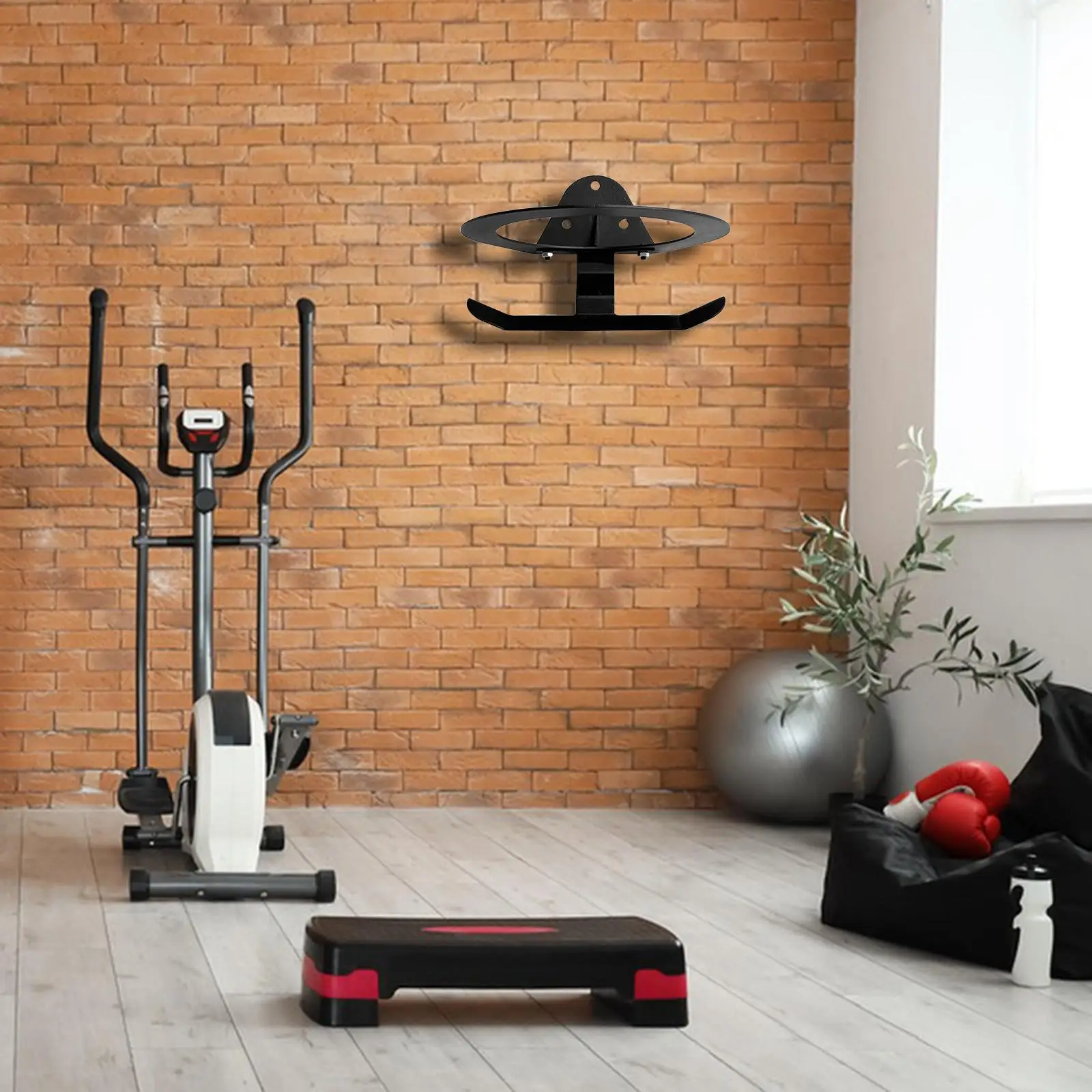 Yoga Ball Wall Rack Wall Mount Space Saving Steel Medicine Ball Holder Weighted Vest Storage Rack for Fitness Weight Vest Gym
