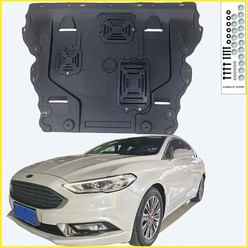 For Ford Fusion Mondeo 2013-2020 Black Under Engine Guard Plate Splash Shield Mud Fender Cover Mudguard Protector