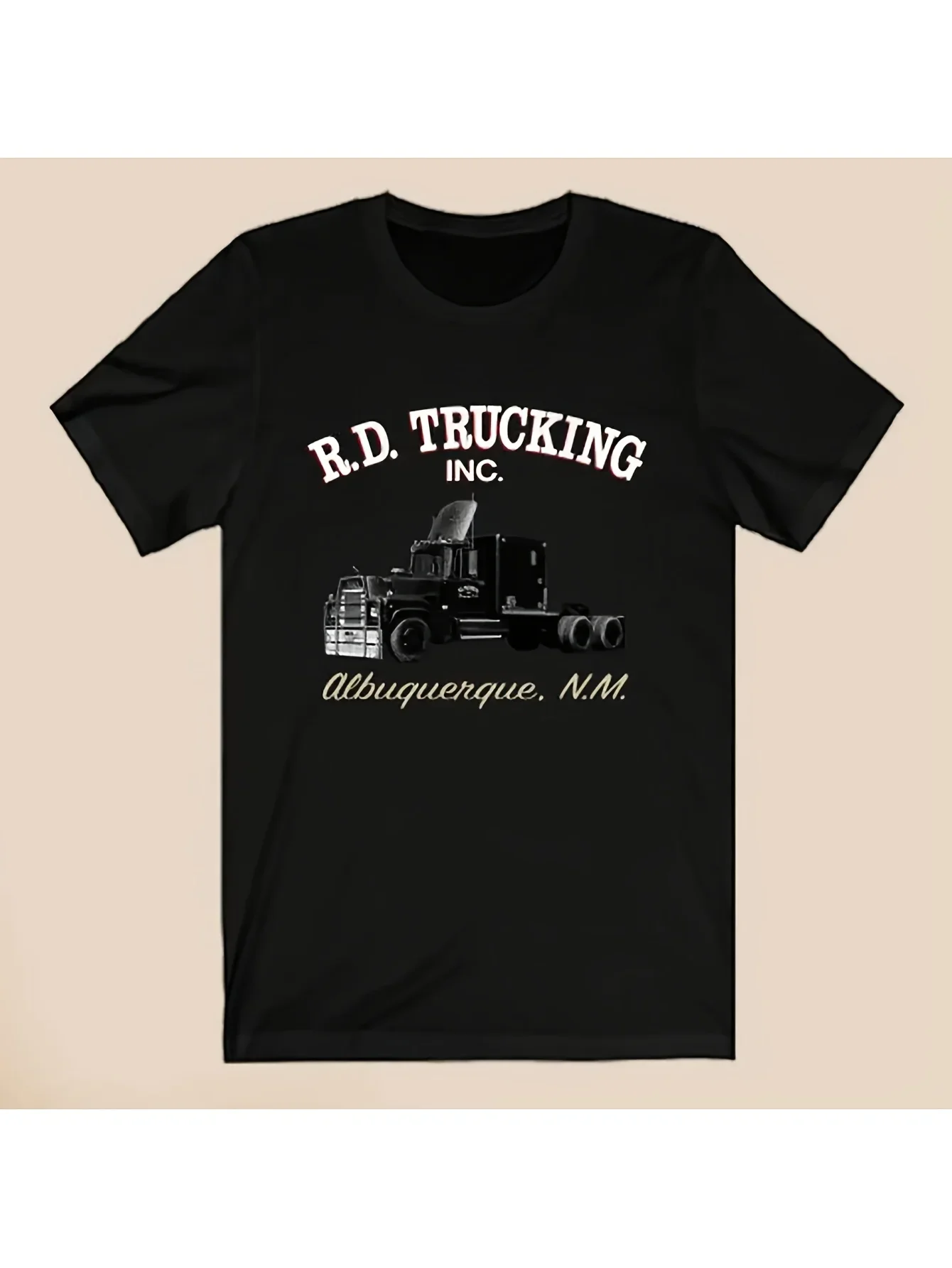 Р.Д. Мужская черная футболка Trucking Convoy Movie, размер, мужская одежда, брендовая мужская одежда, футболка большого размера, подарки для парня
